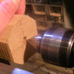 8. Pre-bored hole at tailstock end